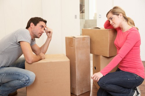 Careful boxing and labeling during packing services in Tolworth